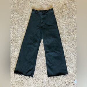 Zara Black Wide-Leg Jeans